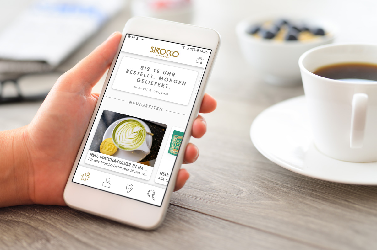 Entdecken Sie unsere neue Sirocco-App!