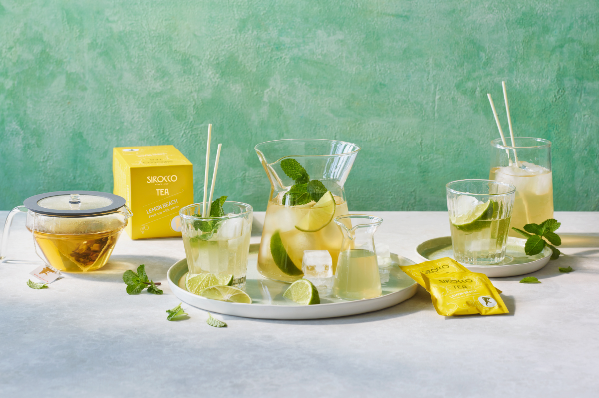 Sommer, Sonne – «Lemon Beach Iced Tea» – eisgekühlte Erfrischung